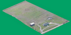 Aerial view of the property